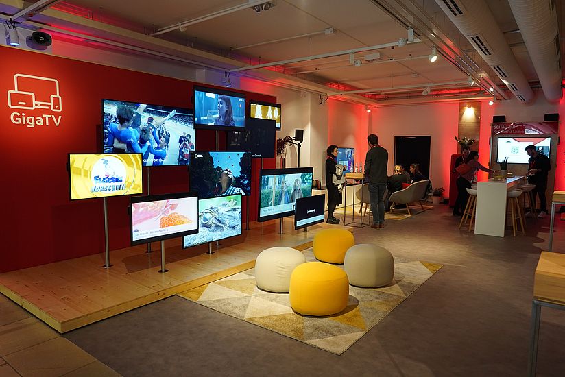 1e9 Konferenz Experience Center Foto eines Messestandes während der 1e9 Konferenz